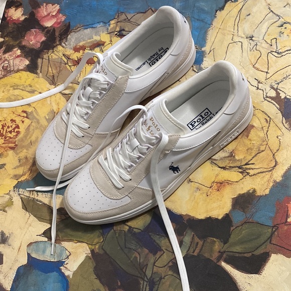 POLO LEATHER & SUEDE SNEAKER 📦SUNDAY 1 HOUR SALE📦 - Picture 4 of 7